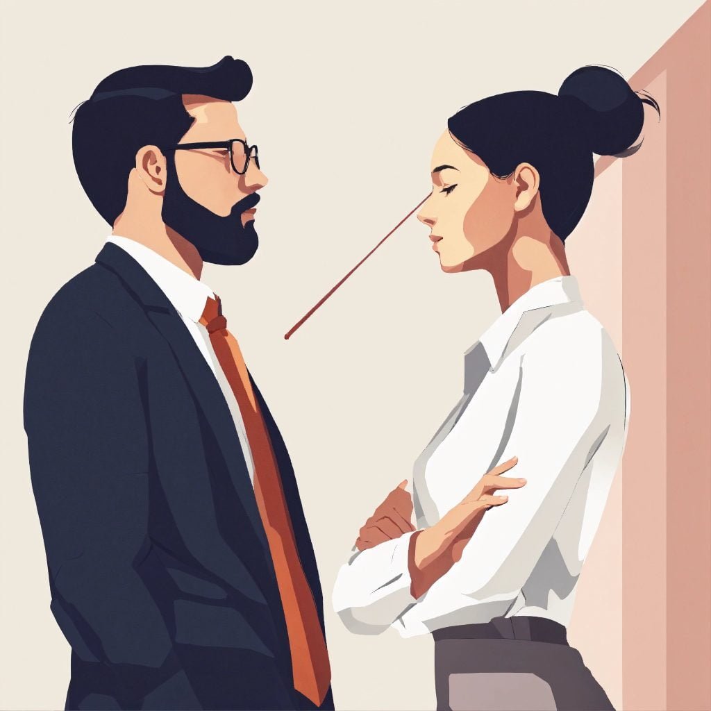 an illustration of a disruptive entrepreneur man a