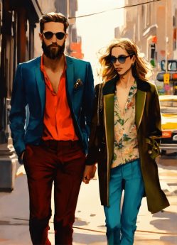 A drawing of a couple 2