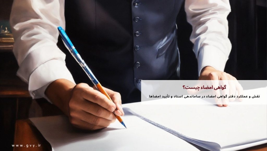 گواهی امضاء | مفهوم، مراحل اعطا و شرایط لازم